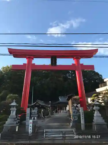 武州柿生琴平神社の鳥居