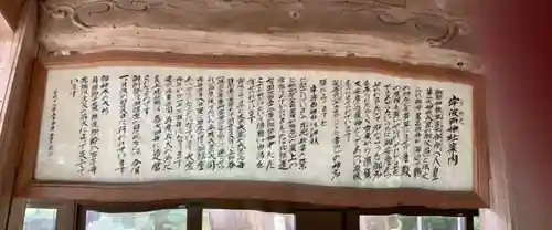 宇波西神社の歴史