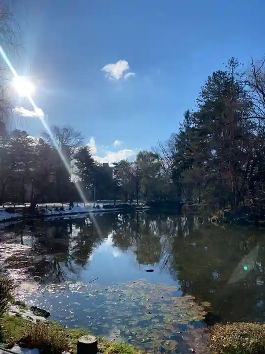 上川神社頓宮の庭園
