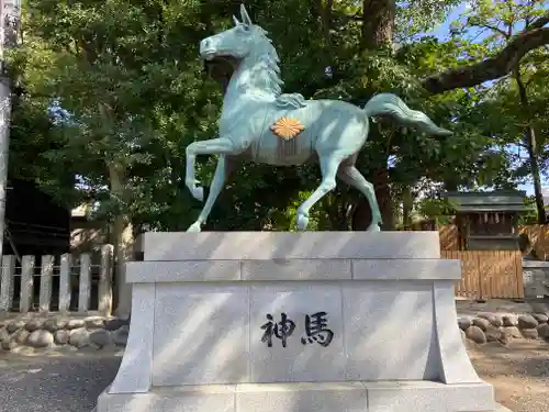 川原神社の狛犬