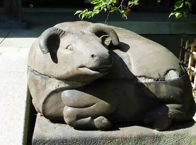牛天神北野神社の狛犬