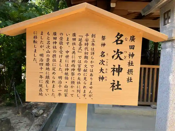 名次神社の歴史