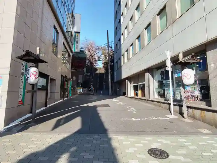 市谷亀岡八幡宮の周辺