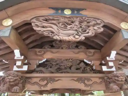 山中諏訪神社の手水舎