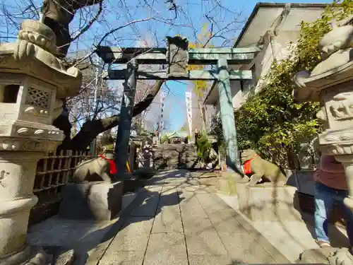 市谷亀岡八幡宮の鳥居