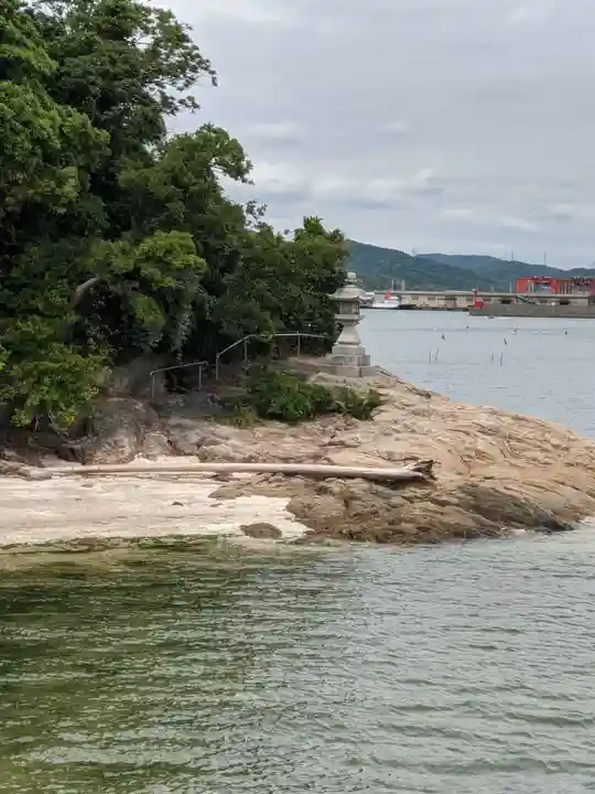八百富神社の景色