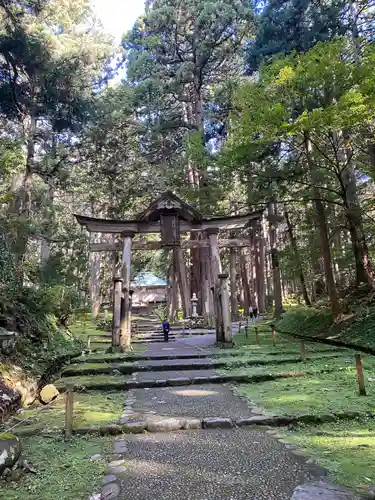 平泉寺白山神社の鳥居