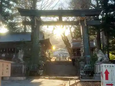 諏訪大社上社前宮の鳥居