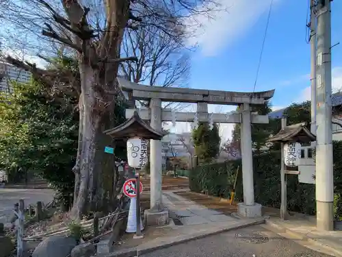 西向天神社の鳥居