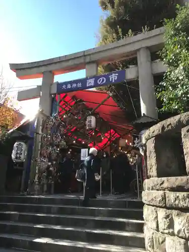 大鳥神社の鳥居