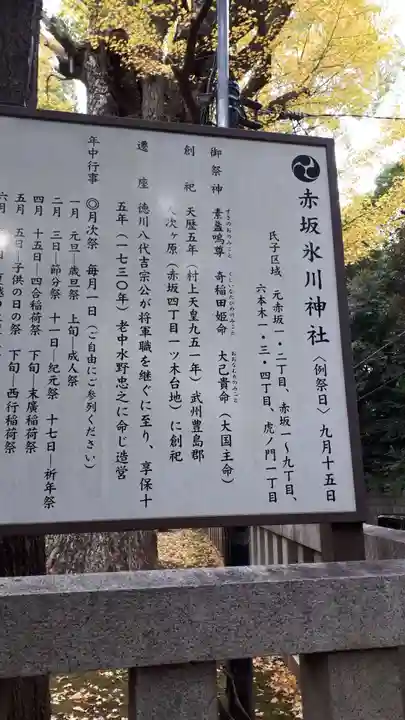 赤坂氷川神社の歴史