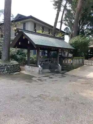 埼玉縣護國神社の手水舎