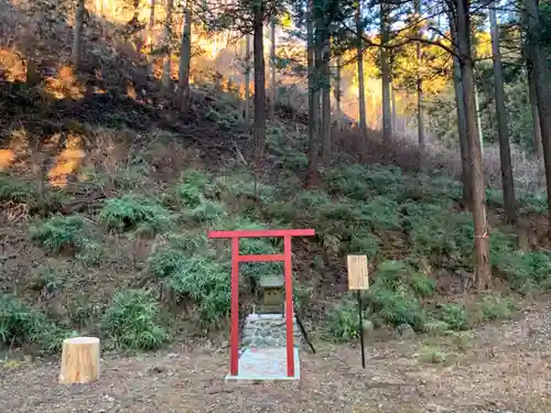 菩堤山の神社の鳥居