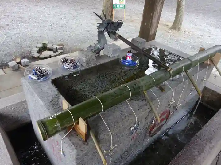 川勾神社の手水舎