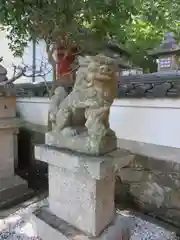 南都鏡神社の狛犬