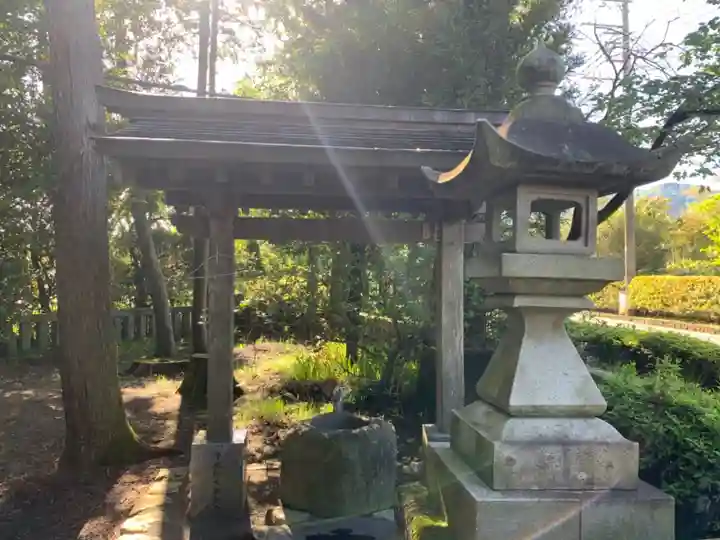 藍澤神社の手水舎