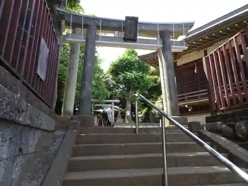 上高田氷川神社の鳥居