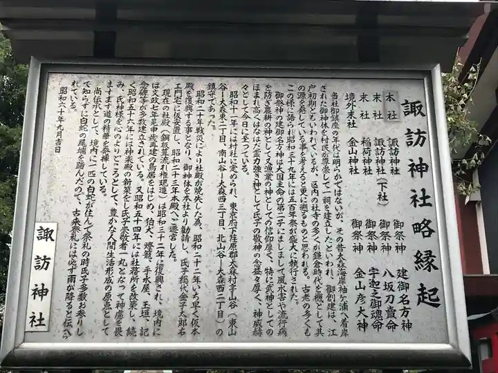大森諏訪神社の歴史