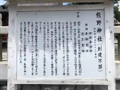 高塚熊野神社の歴史
