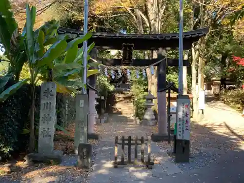南沢氷川神社の鳥居