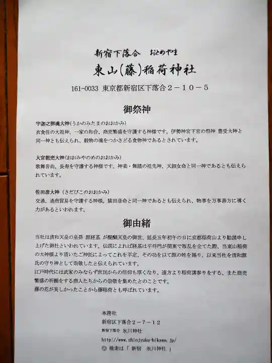 東山稲荷神社(東京都)