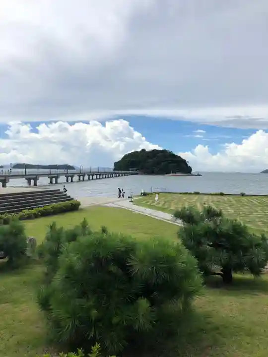 八百富神社の景色