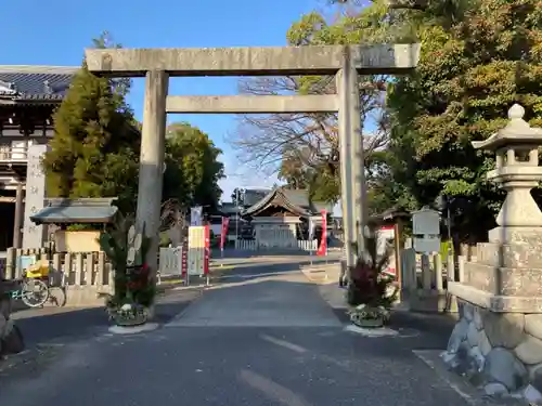 味鋺神社の鳥居