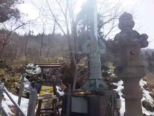 早池峰神社の塔