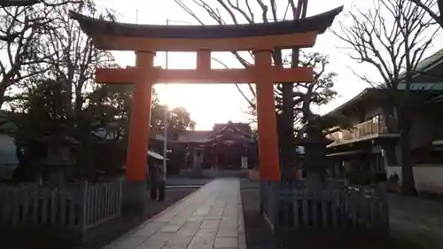 旗岡八幡神社の鳥居