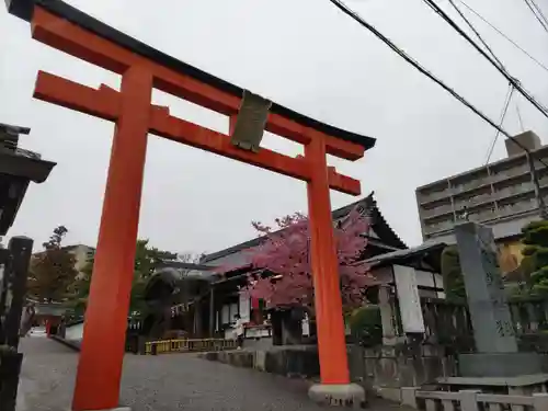 五社神社　諏訪神社の鳥居