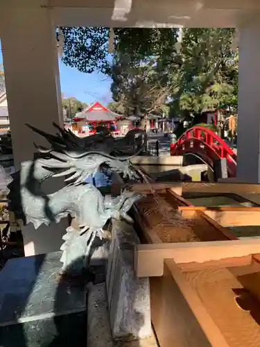 米之宮浅間神社の手水