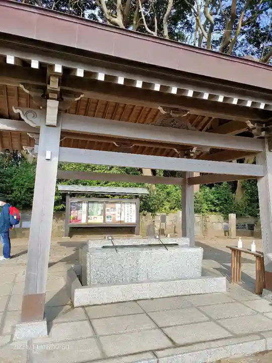 酒列磯前神社の手水舎