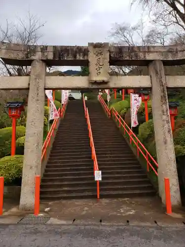 足立山妙見宮の鳥居