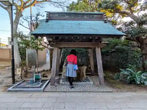 銚港神社の手水舎