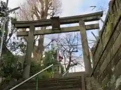 筑土八幡神社の鳥居