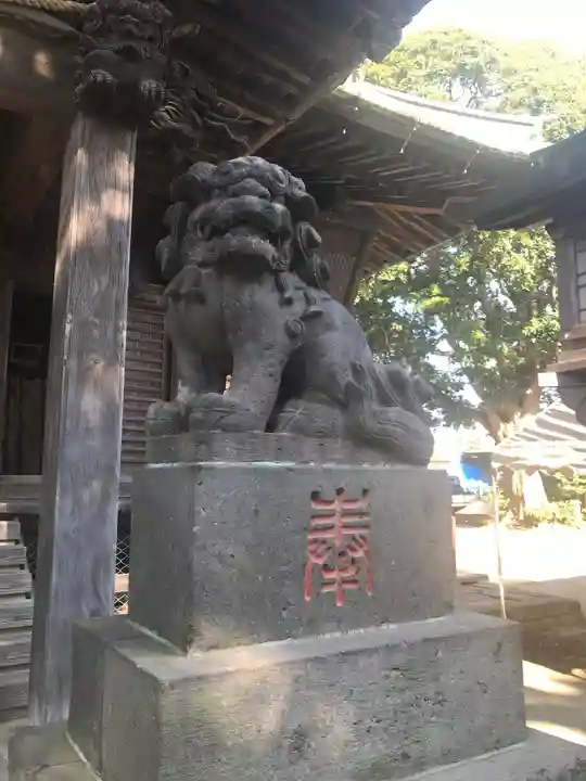 下総国三山 二宮神社の狛犬