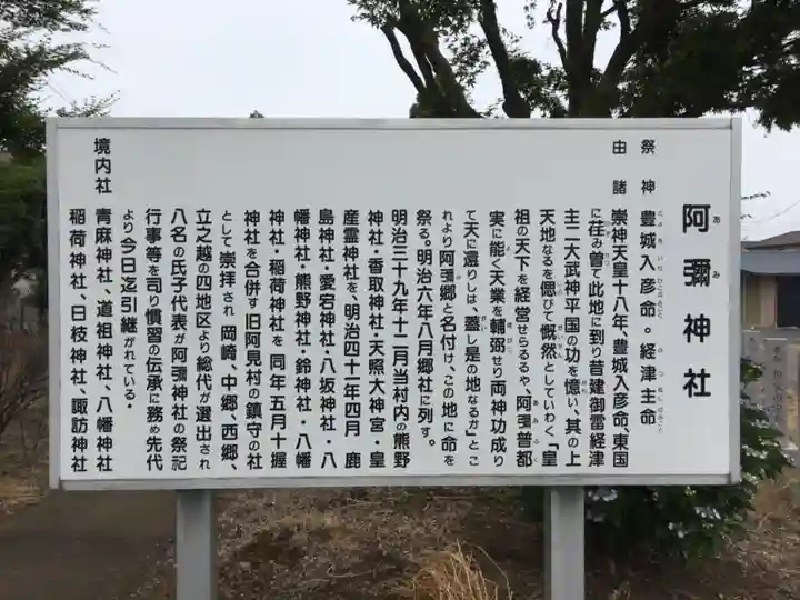 阿彌神社の歴史