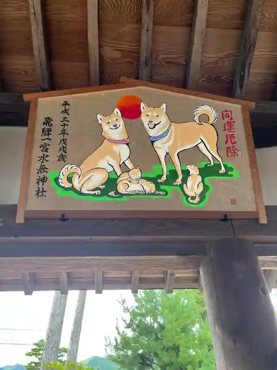飛驒一宮水無神社の絵馬