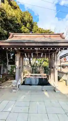 検見川神社の手水舎