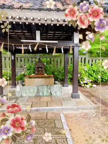 阿部野神社の手水