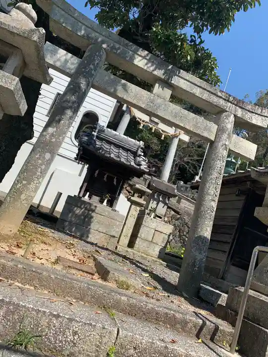 山﨑八幡宮の鳥居