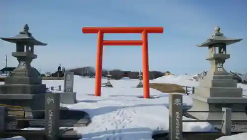 天塩厳島神社の鳥居