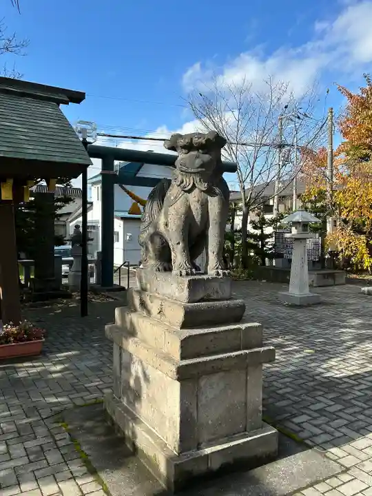 烈々布神社の狛犬