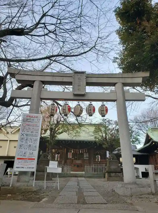 本郷氷川神社の鳥居