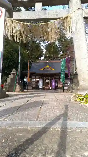 鏡石鹿嶋神社の鳥居