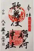歌舞伎稲荷神社の御朱印