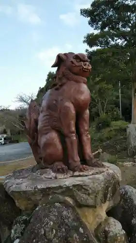 安仁神社の狛犬