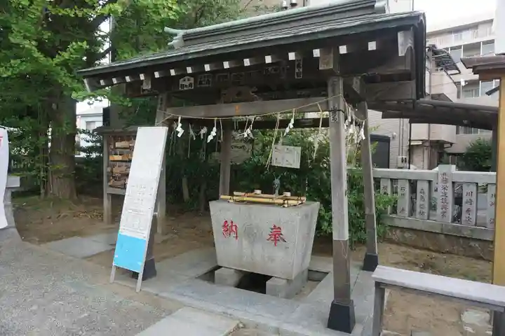 当代島稲荷神社の手水舎