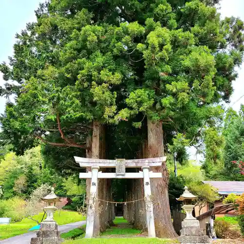 浪合神社の鳥居