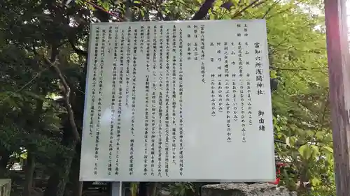 富知六所浅間神社の歴史